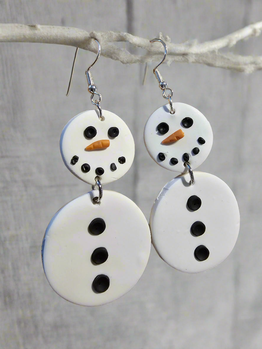 Snowman Earrings