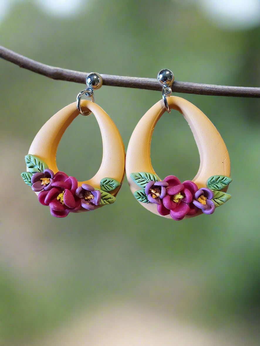 Flowery Hoops