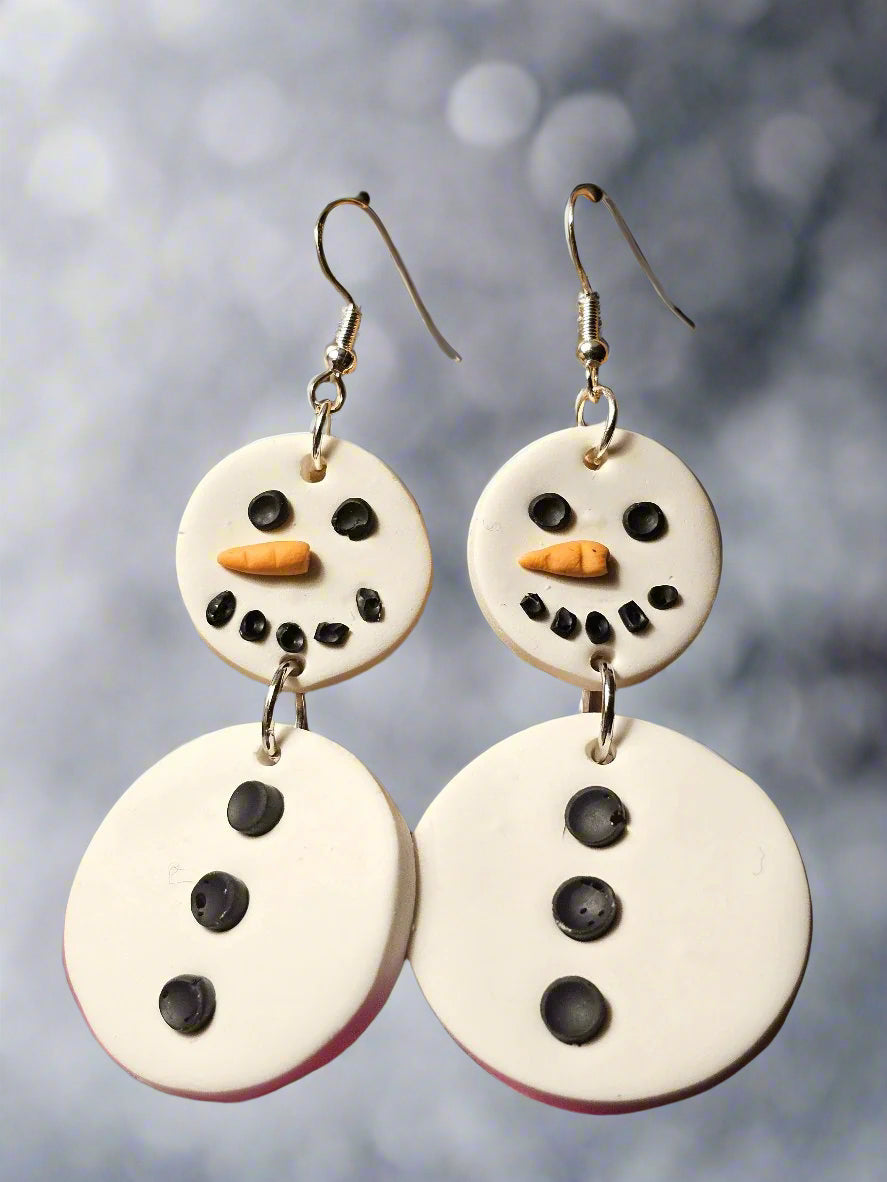 Snowman Earrings